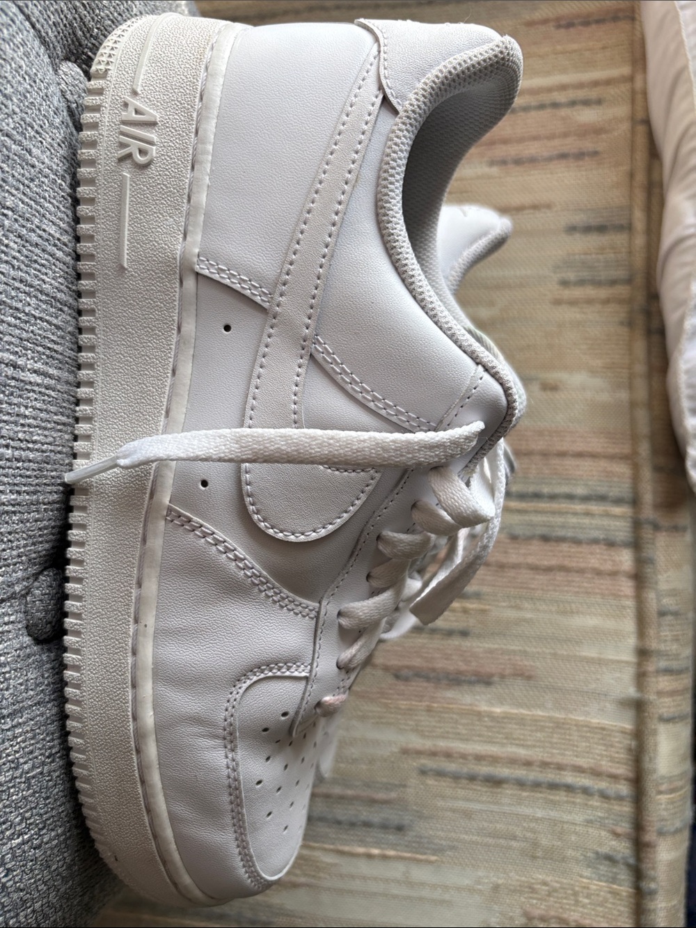 Nike White Leather Low-Top Sneakers